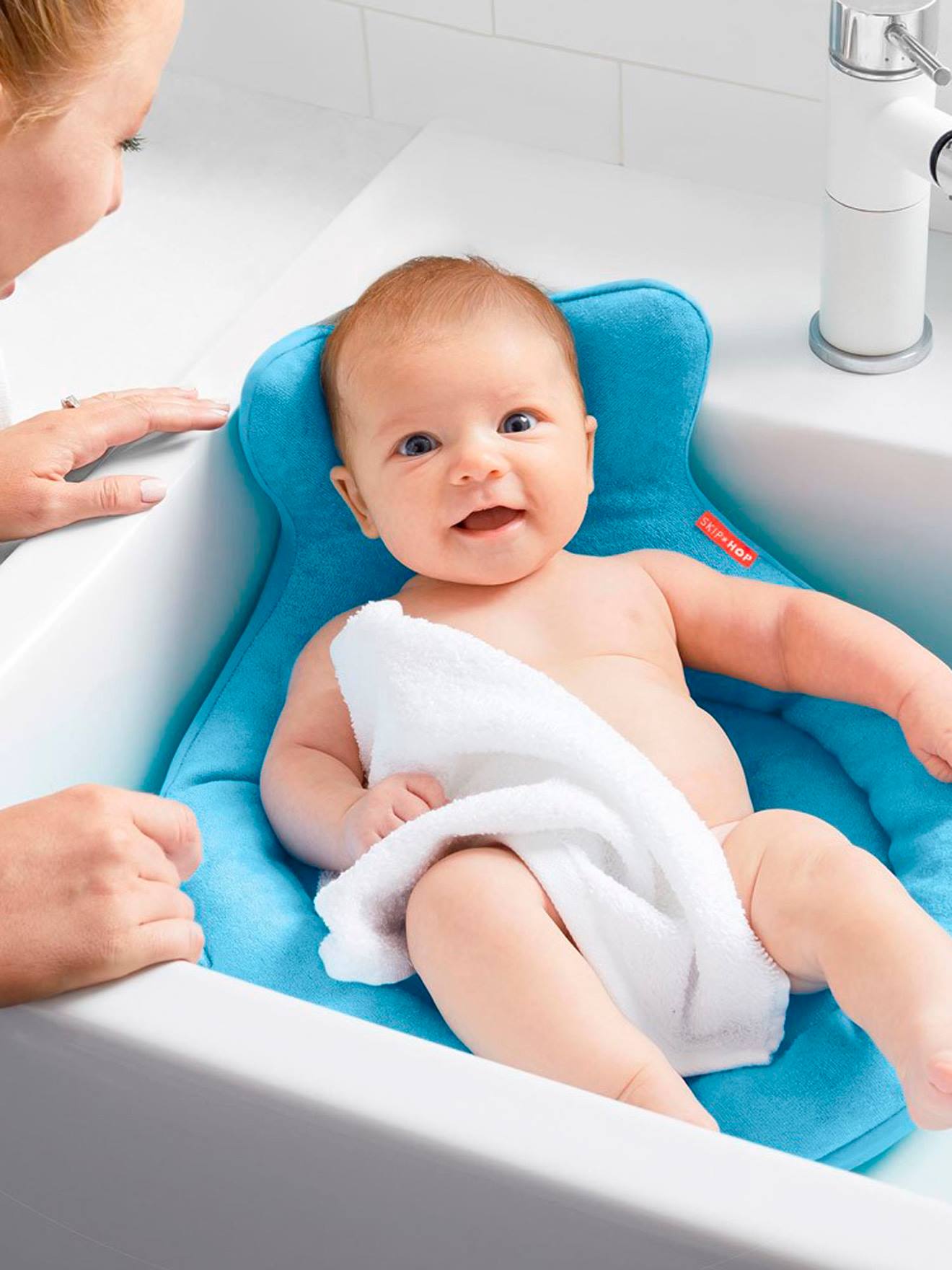 Skip hop siège de bain inclinable pour bébés moby bleu SKIP*HOP Pas Cher 