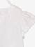 T-shirt fille avec détails broderie anglaise blanc+bleu marine+corail+fuchsia+mauve+vert pâle 6 - vertbaudet enfant 