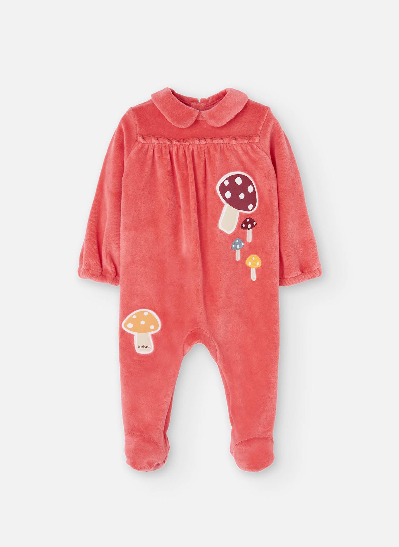 Grenouillère en tricot pour bébé rose Boboli