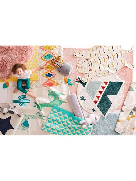 Tapis rectangle XL motif imprimé coloré losanges multicolore 2 - vertbaudet enfant 