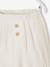 Pantalon coupe sarouel en gaze de coton blanc+blanc imprimé+Bleu+cappuccino+écru+tilleul 3 - vertbaudet enfant 