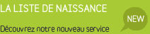 la liste de naissance