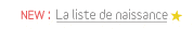 liste de naissance