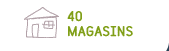 40 magasins