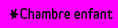 chambre enfant