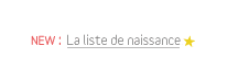 liste de naissance