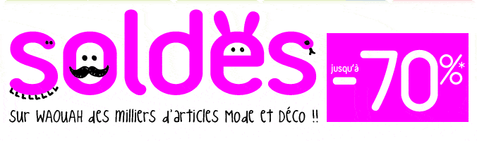 soldes jusqu'&agrave; - 70%