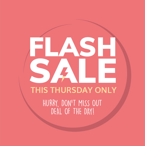 Vente Flash - This thursday only