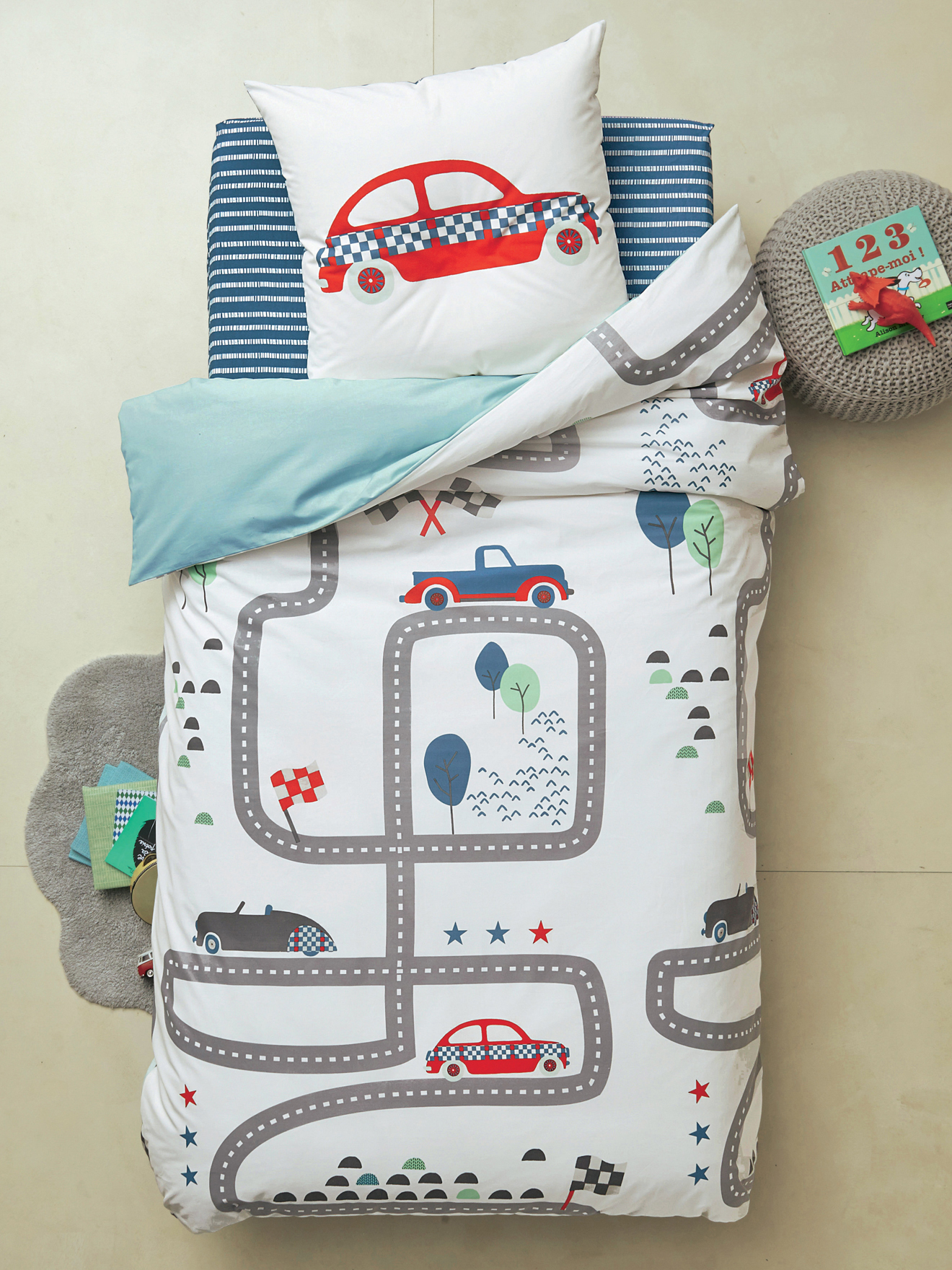 Parure De Lit Enfant Vertbaudet - Housse Couette + Taie Papillons Rose - Coton OEKO-TEX - Tailles 140x150cm Ou 140x200cm