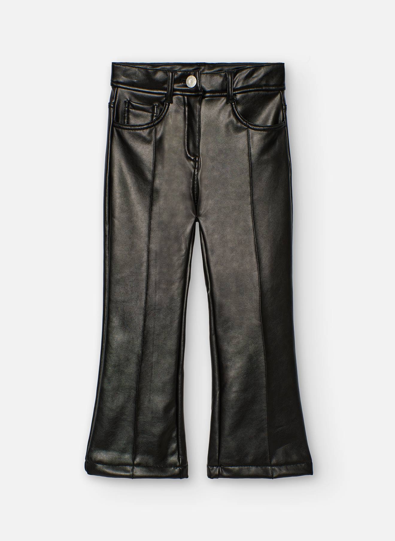 Pantalon Cuir Synthétique Noir