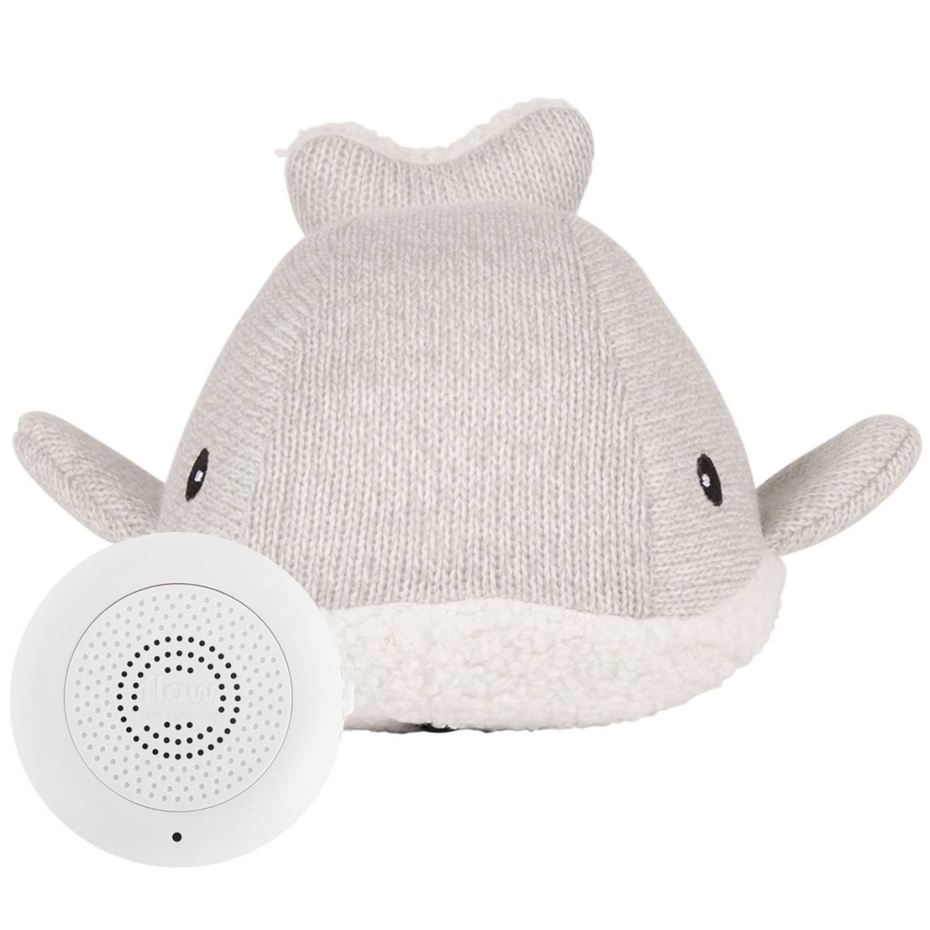 Peluche Bruit Blanc Rechargeable Baleine Moby Gris Gris (FLOW) - Image 1