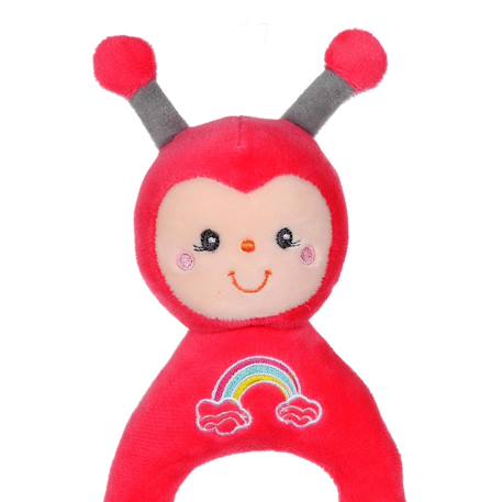 Hochet rainbow coccinelle - 15 cm Rouge 2 - vertbaudet enfant 
