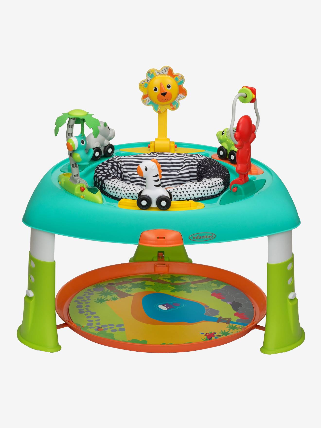 Table d'activités 360° évolutive multicolore