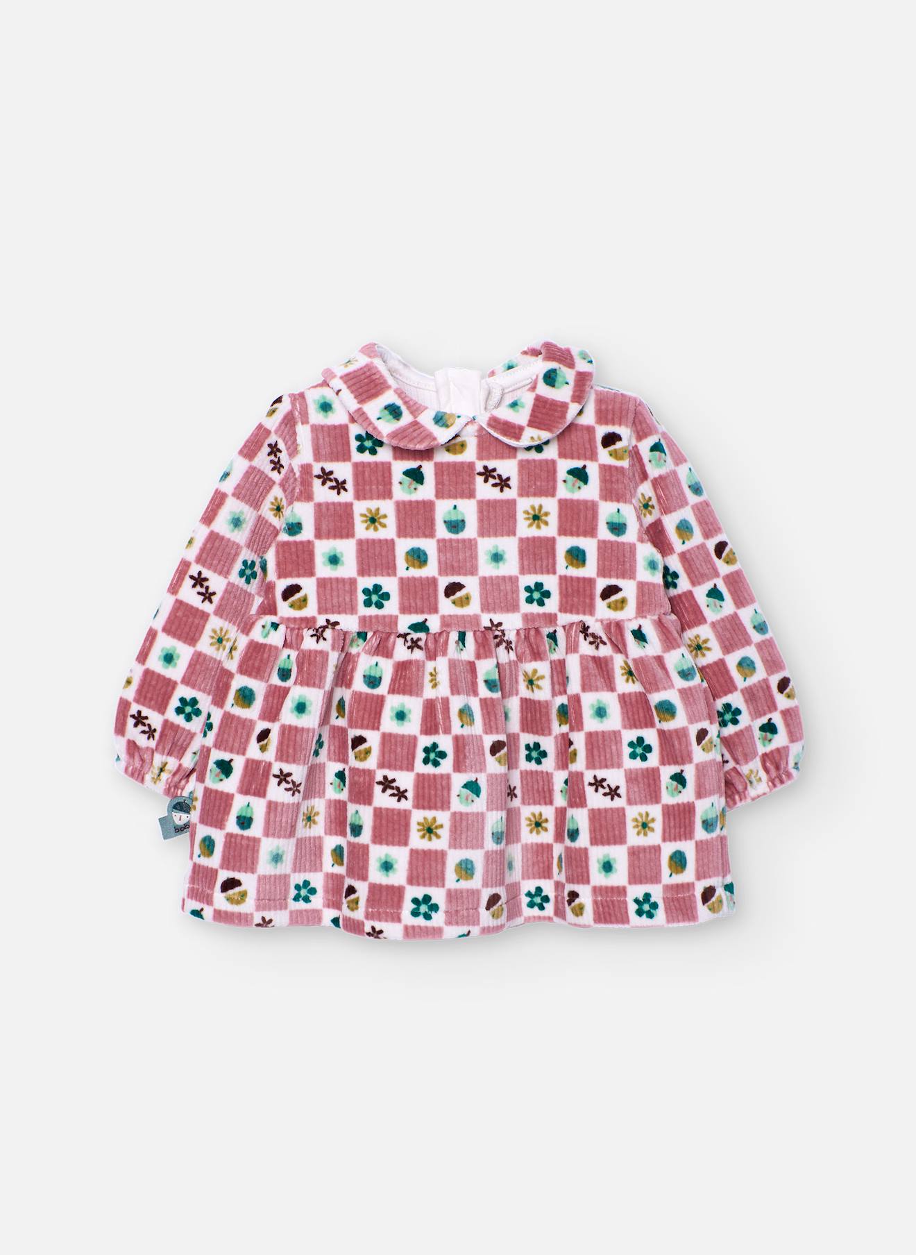 Robe En Maille À Carreaux Pour Bébé Multicolore