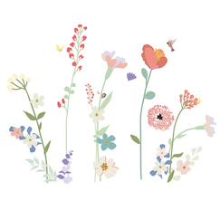 Linge de maison et décoration-Décoration-Stickers géants fleurs de champs