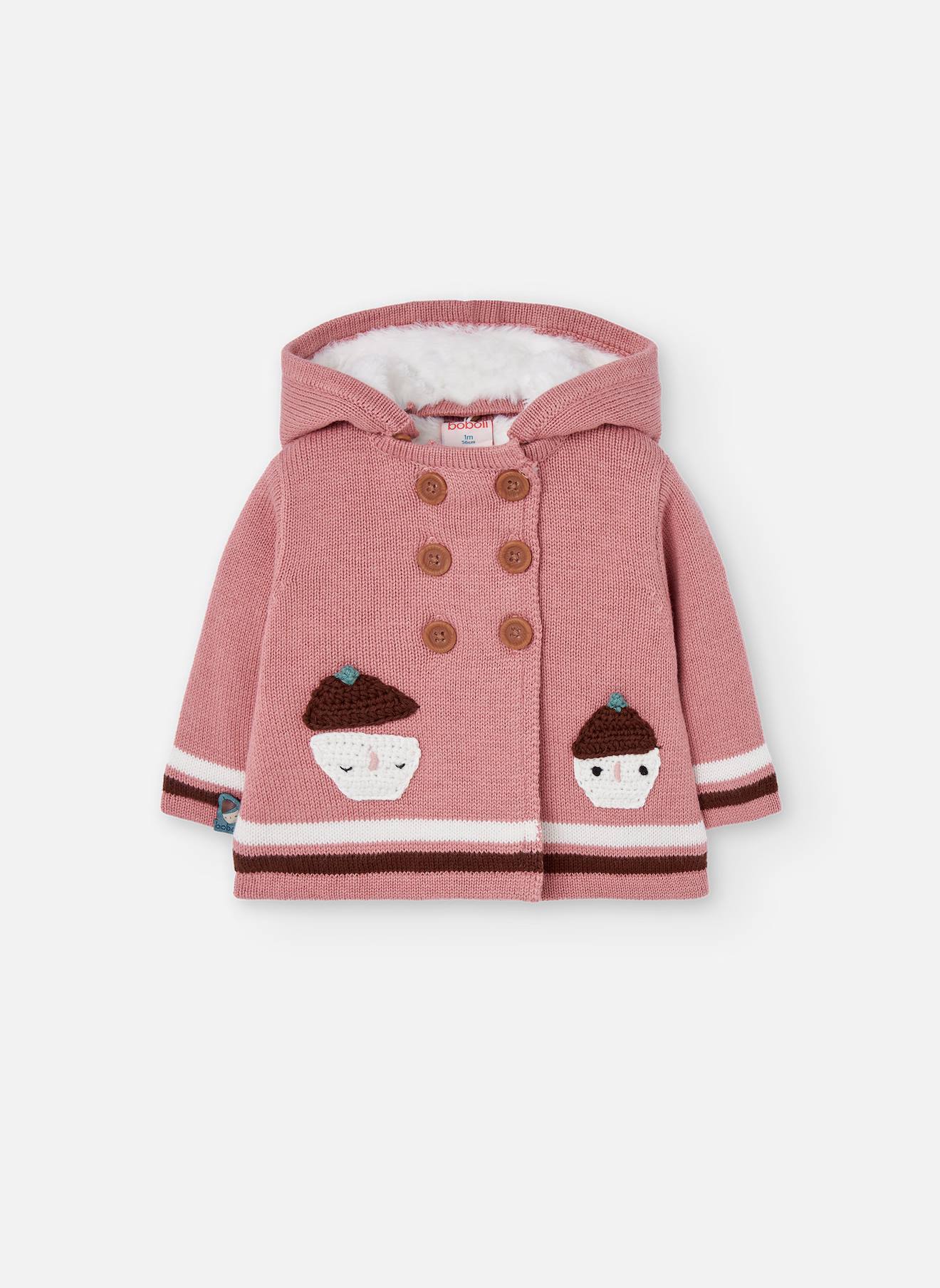 Gilet En Maille Bébé Rose