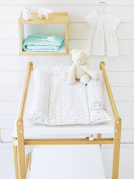 Vertbaudet - Matelas à langer Lionceau blanc imprimé
