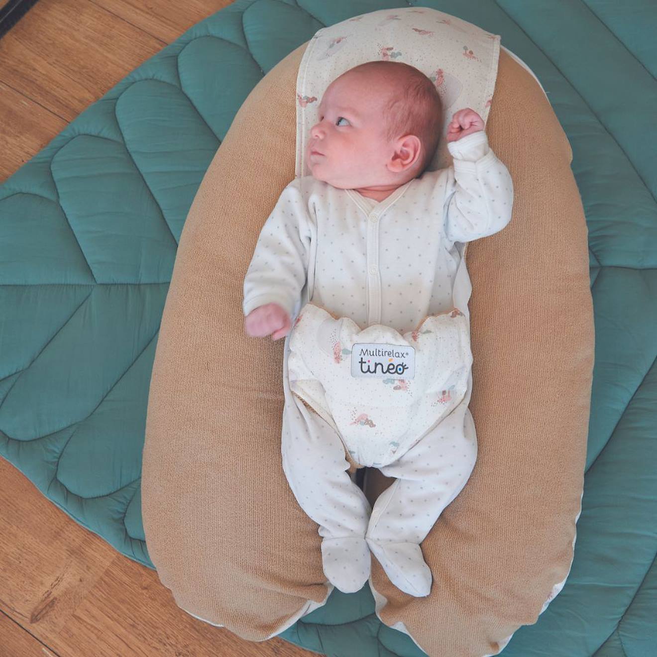 Coussin D'allaitement Et De Grossesse 3en1 Multirelax Noisette (Tineo) - Image 2