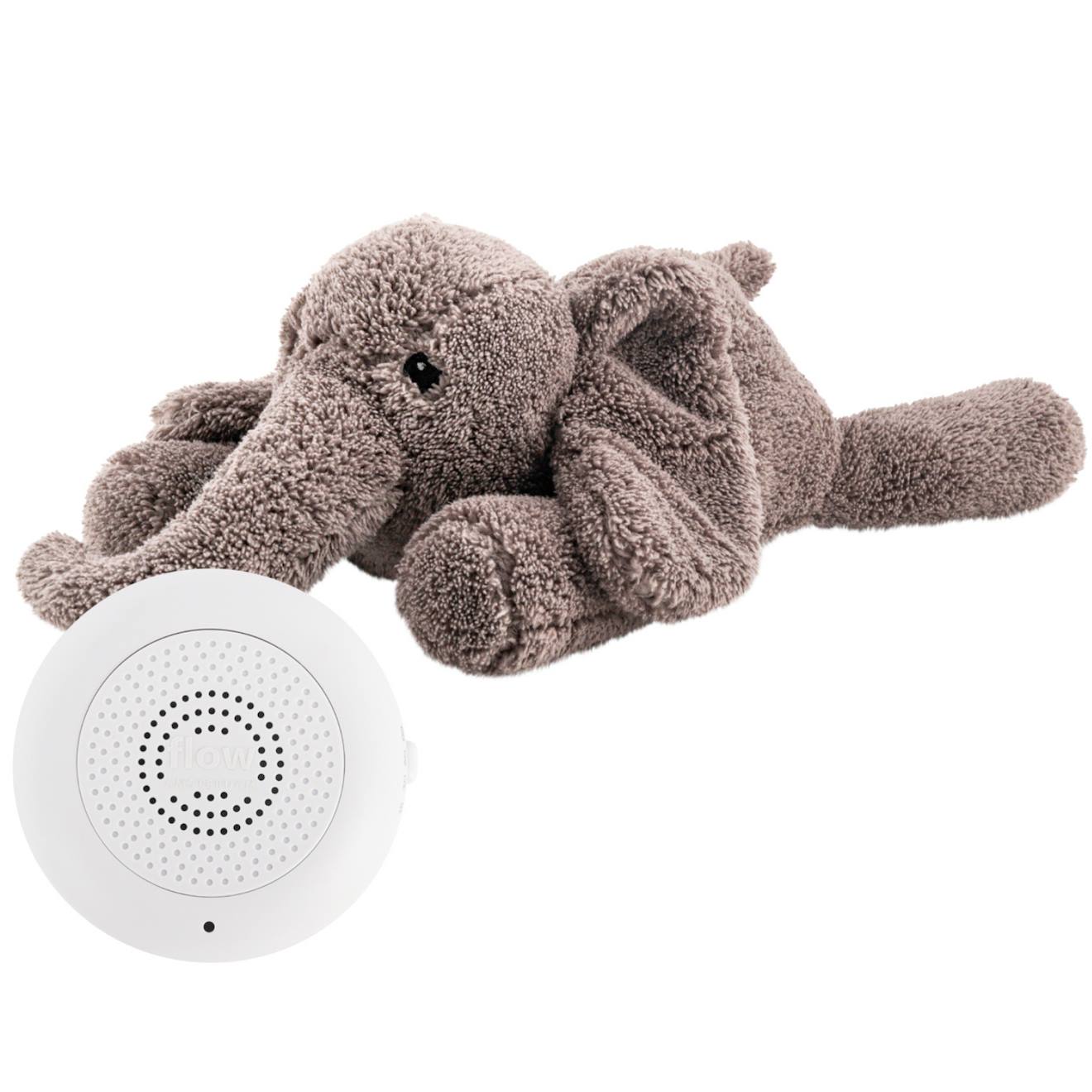Peluche Bruit Blanc Pour S'endormir - George L'éléphant Gris (FLOW) - Image 1
