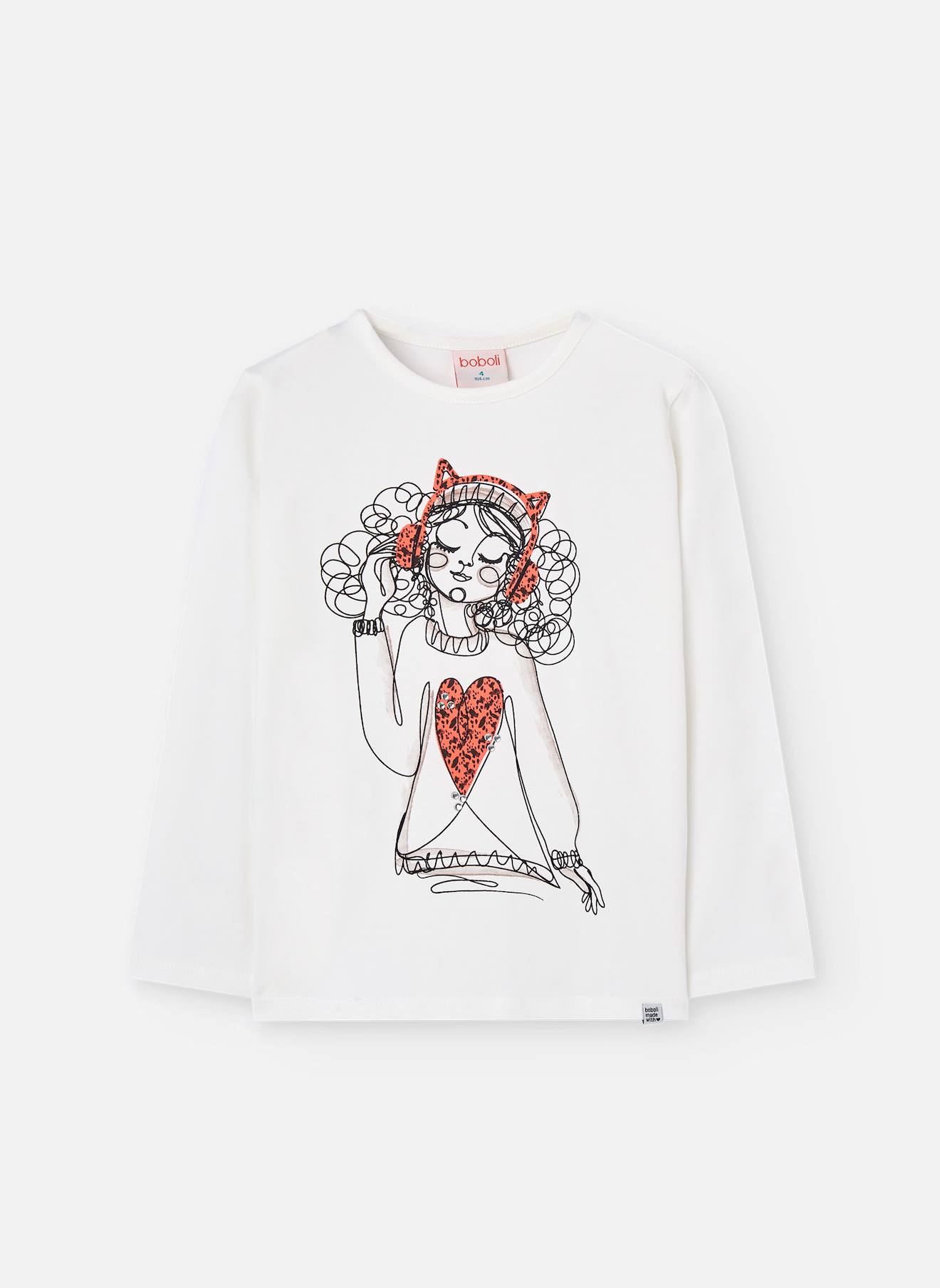 T-shirt Fille Blanc