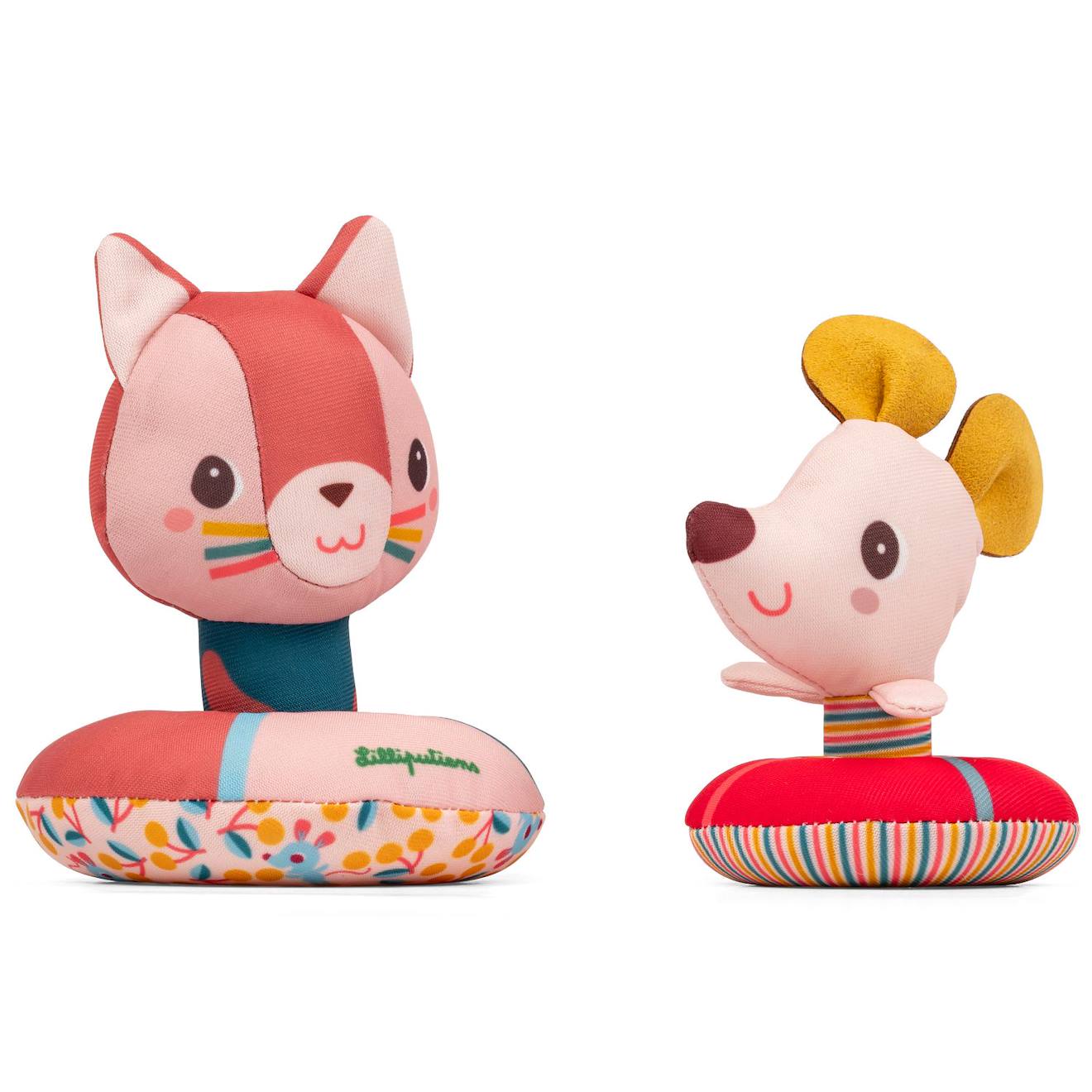 Set De Bouées De Bain Jeanne Et Sa Souris Rose, Rouge, Jaune