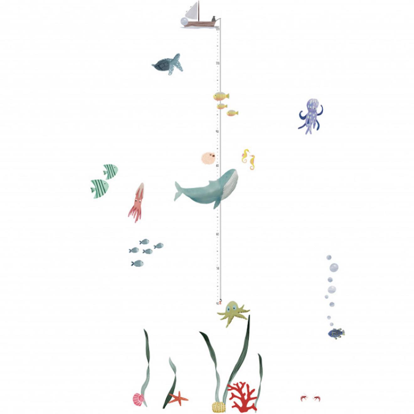 Sticker Toise L'océan Bleu, Vert, Brun