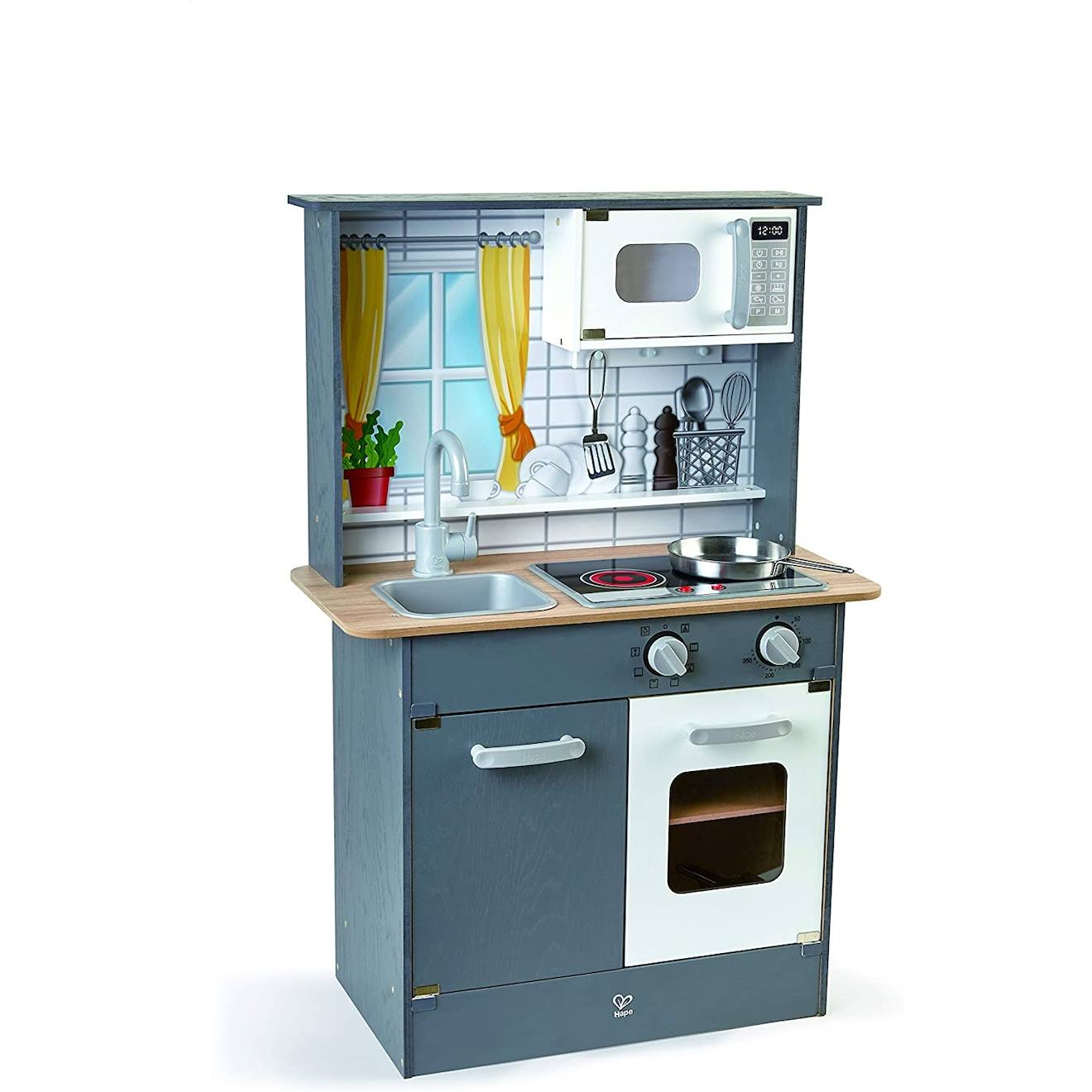 Cuisine Enfant Sons Et Lumières, En Bois Gris Cuisine Enfant Sons Et Lumières, En Bois Gris