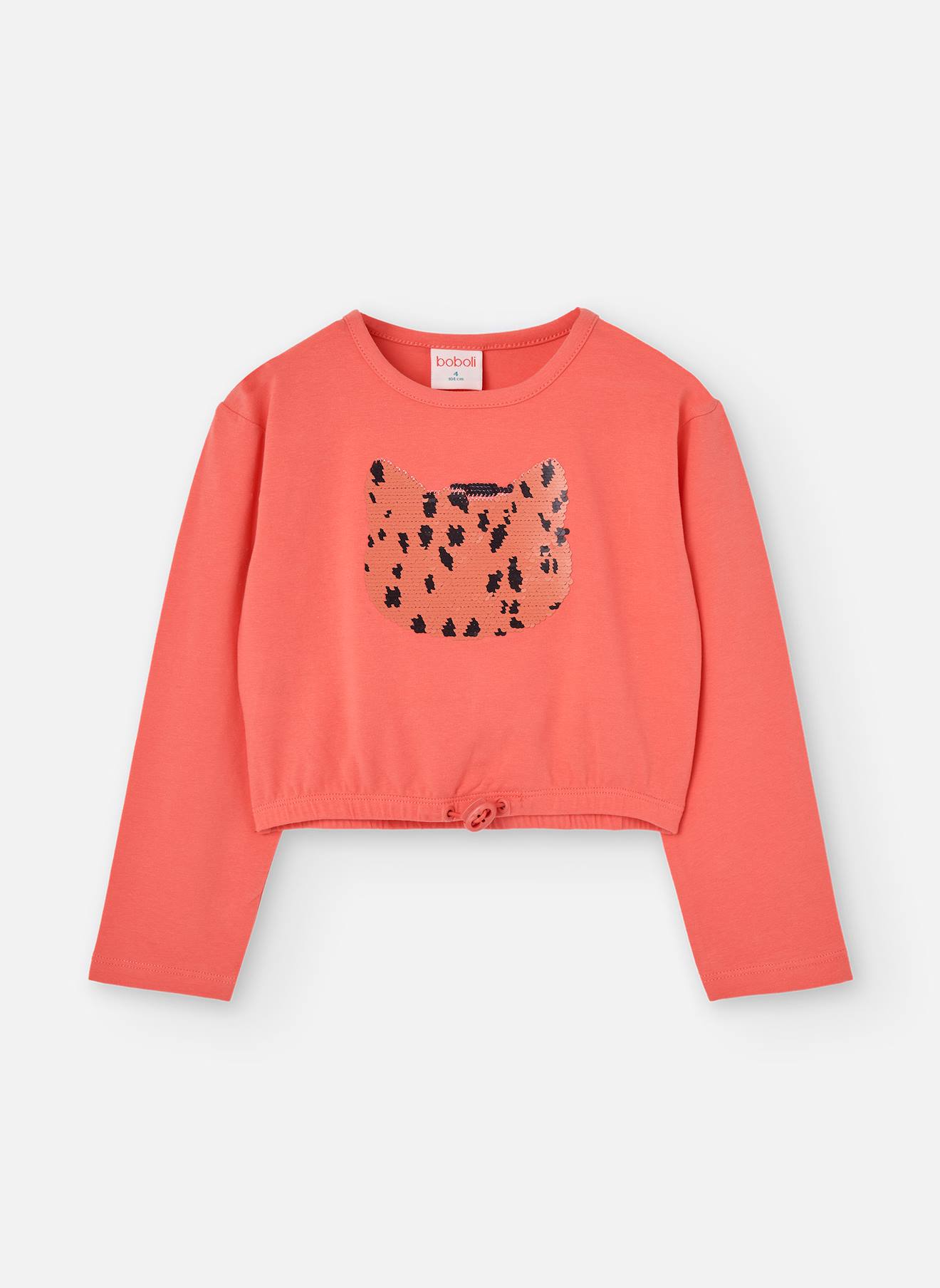 T-shirt Fille En Maille Rouge