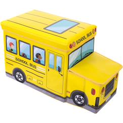 Coffre de rangement et banc bus scolaire  - vertbaudet enfant