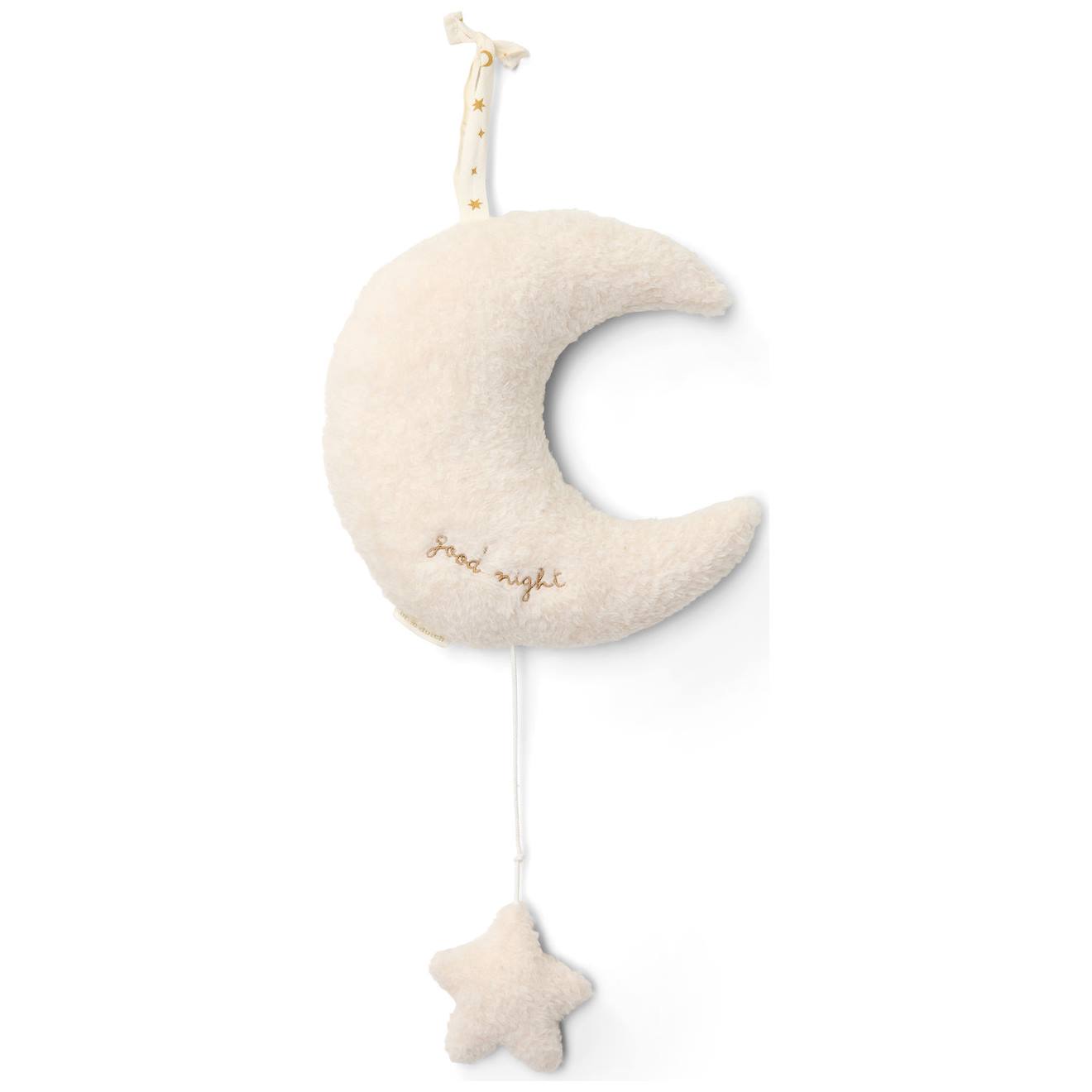 Peluche Musicale À Suspendre Lune Et Étoile Newborn Blanc (Little Dutch) - Image 2