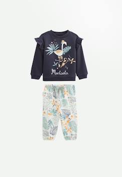 Ensemble bébé sweat-shirt et pantalon en molleton holamuchacha  - vertbaudet enfant
