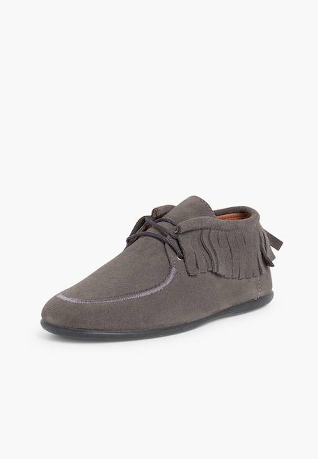 Bottines enfant  à franges Beige+Bleu marine+Camel+Gris+Rose+Taupe 17 - vertbaudet enfant 