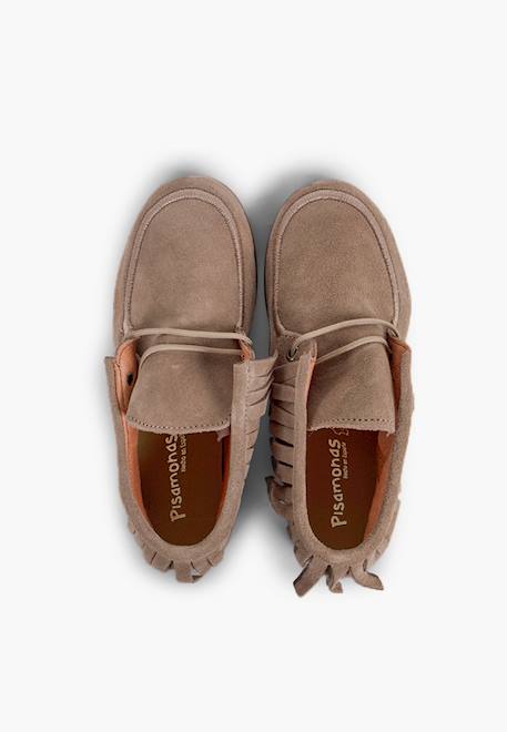 Bottines enfant  à franges Beige+Bleu marine+Camel+Gris+Rose+Taupe 31 - vertbaudet enfant 