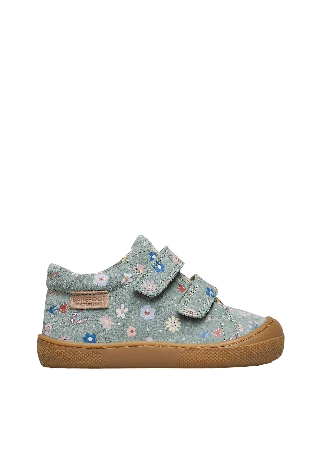 Chaussures Barefoot En Suède Avec Imprimé Floral Barefoot Amur Vl Vert-