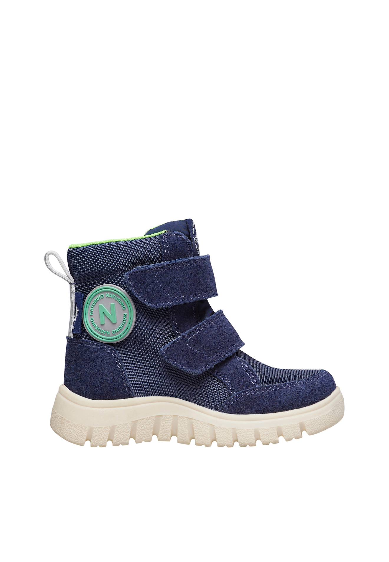 Bottes En Suède Et Tissu Technique Geminae 3 Vl Wp. Bleu-vert-