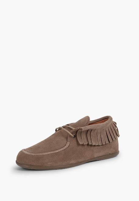 Bottines enfant  à franges Beige+Bleu marine+Camel+Gris+Rose+Taupe 28 - vertbaudet enfant 