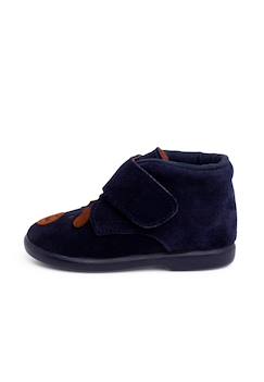 Chaussures-Chaussures bébé 17-26-Marche fille 19-26-Boots, bottines et bottes-Bottines en daim avec fermeture adhérente