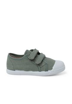 Chaussures-Chaussures fille 23-38-Baskets souples en toile éco à scratch