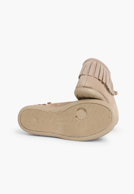 Bottines enfant  à franges Beige+Bleu marine+Camel+Gris+Rose+Taupe 3 - vertbaudet enfant 