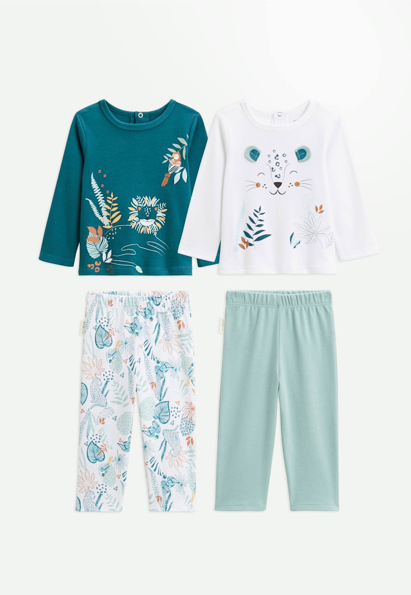 Lot De 2 Pyjamas Bébé Roméo Bleu