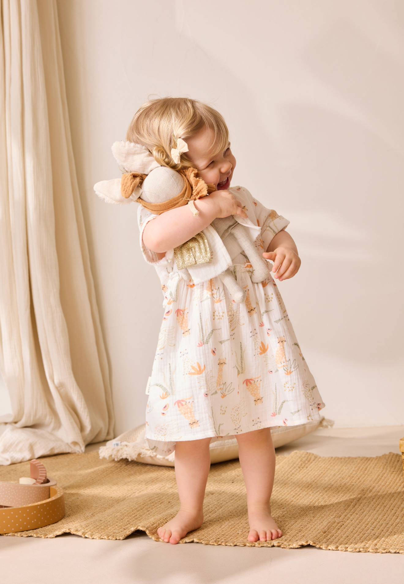 Robe Bébé En Gaze De Coton Sierra Ecru