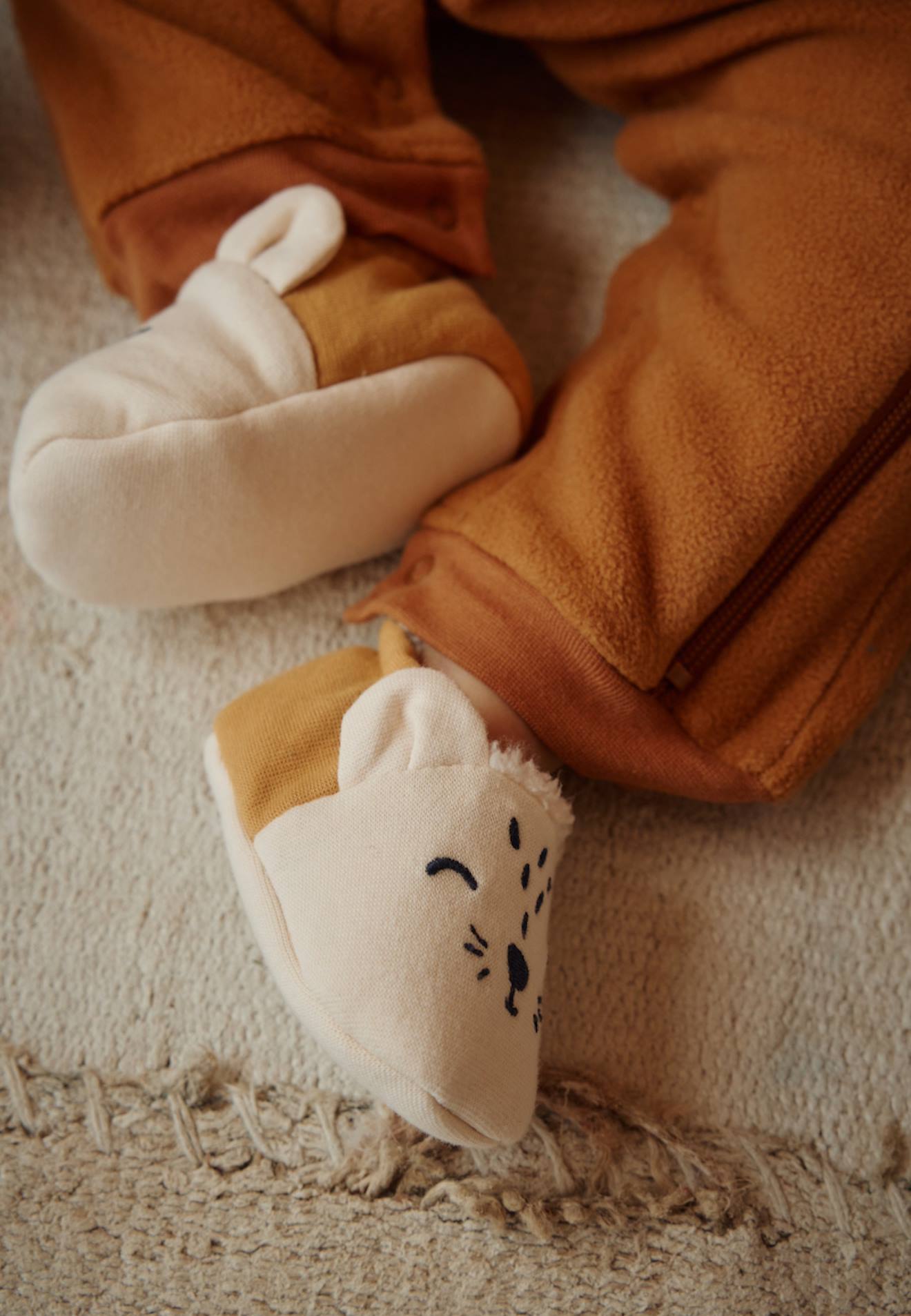 Chaussons Bébé Charly Ocre