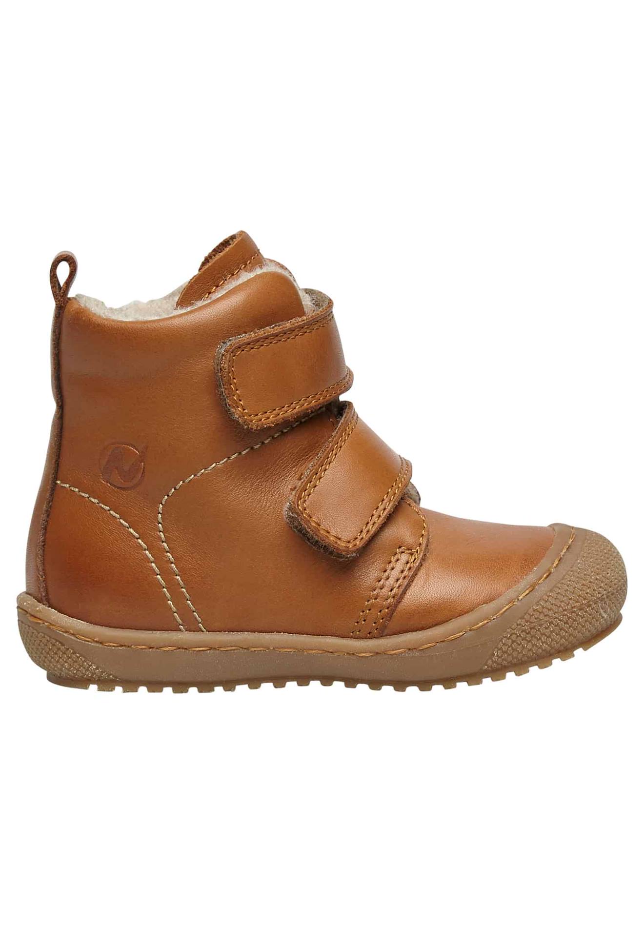 Bottines En Cuir Doublé Bubble Vl Cognac-