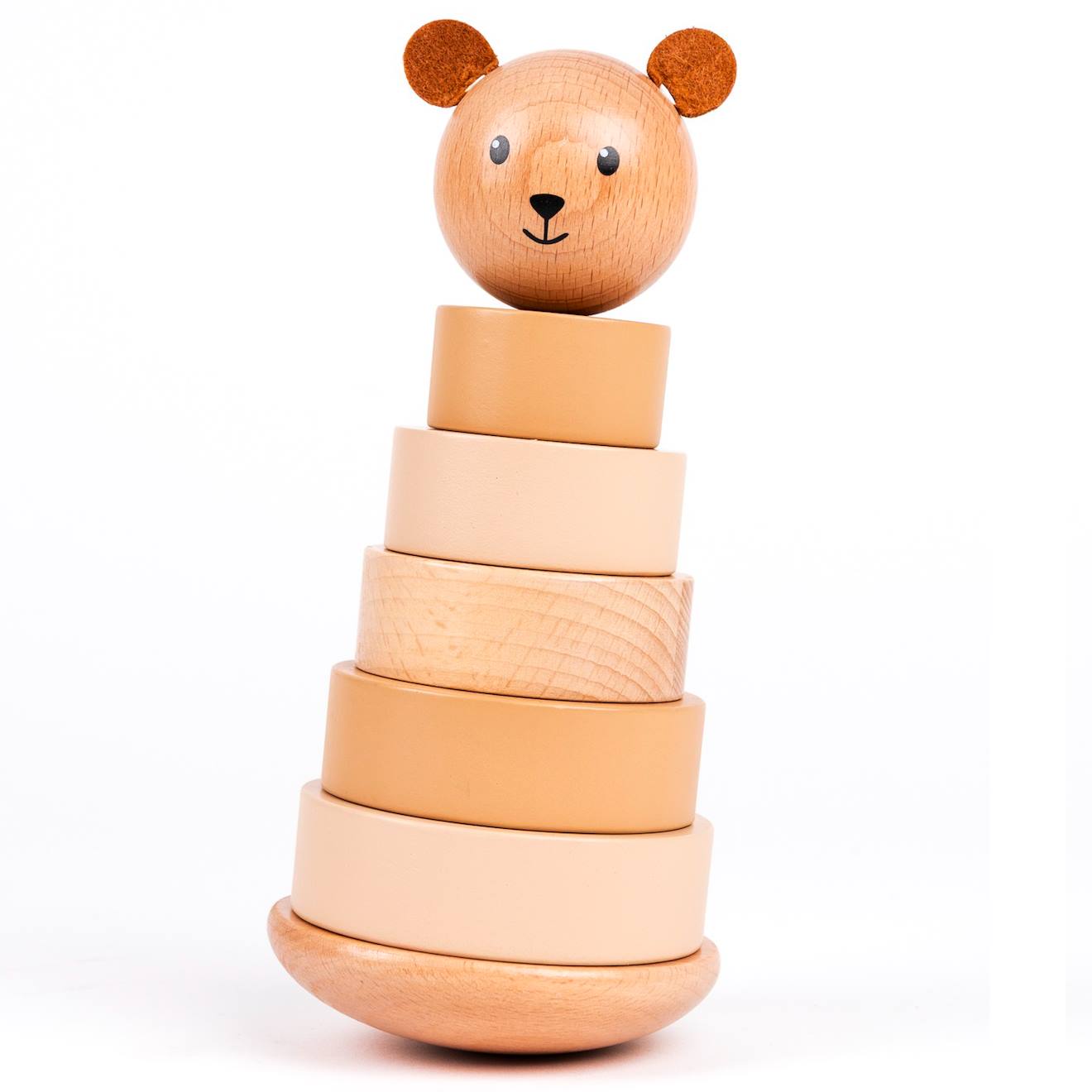 Empilable En Bois Ours Marcel Beige