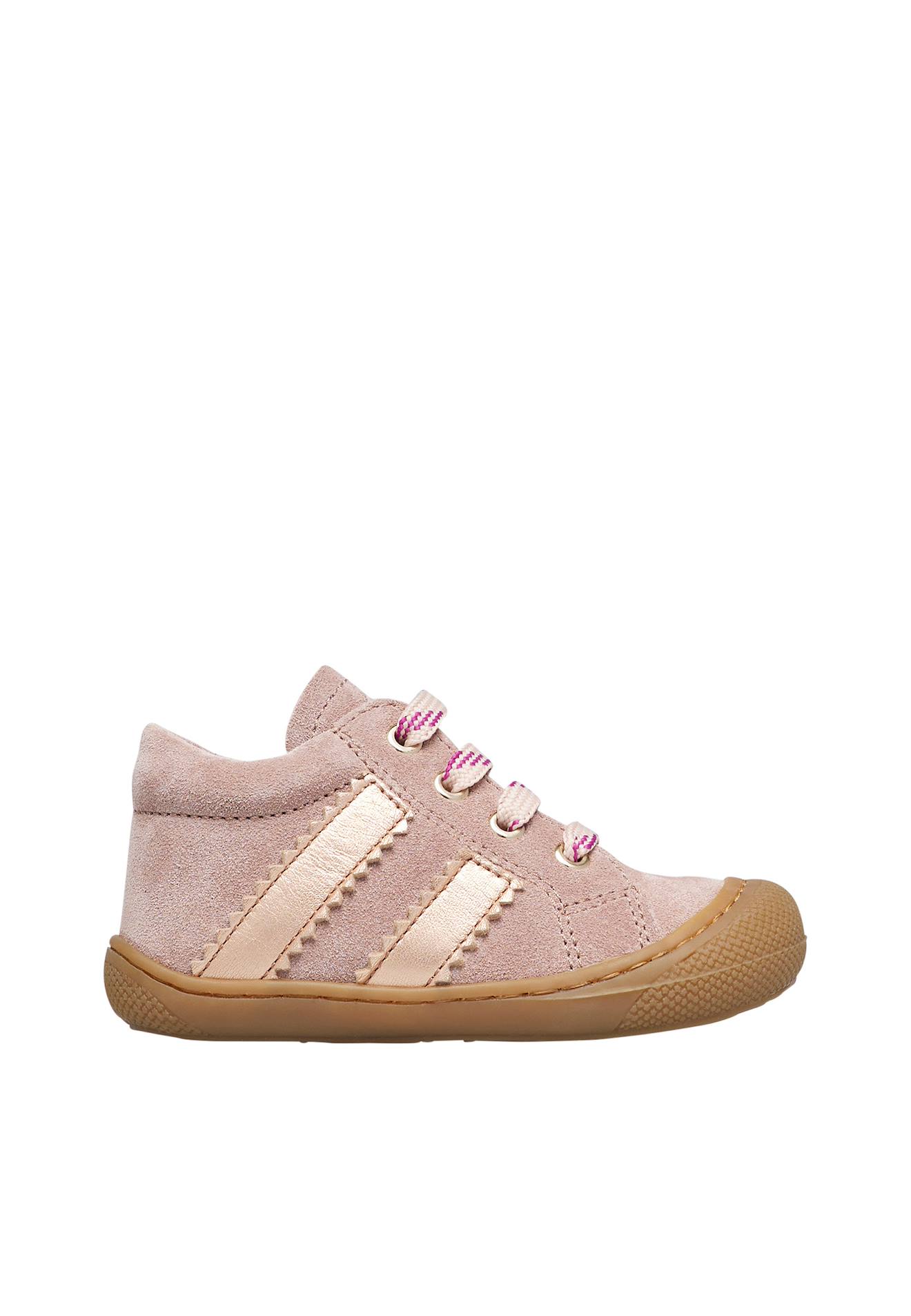 Chaussures Premiers Pas En Cuir Et Suède Macks 2 Rose-