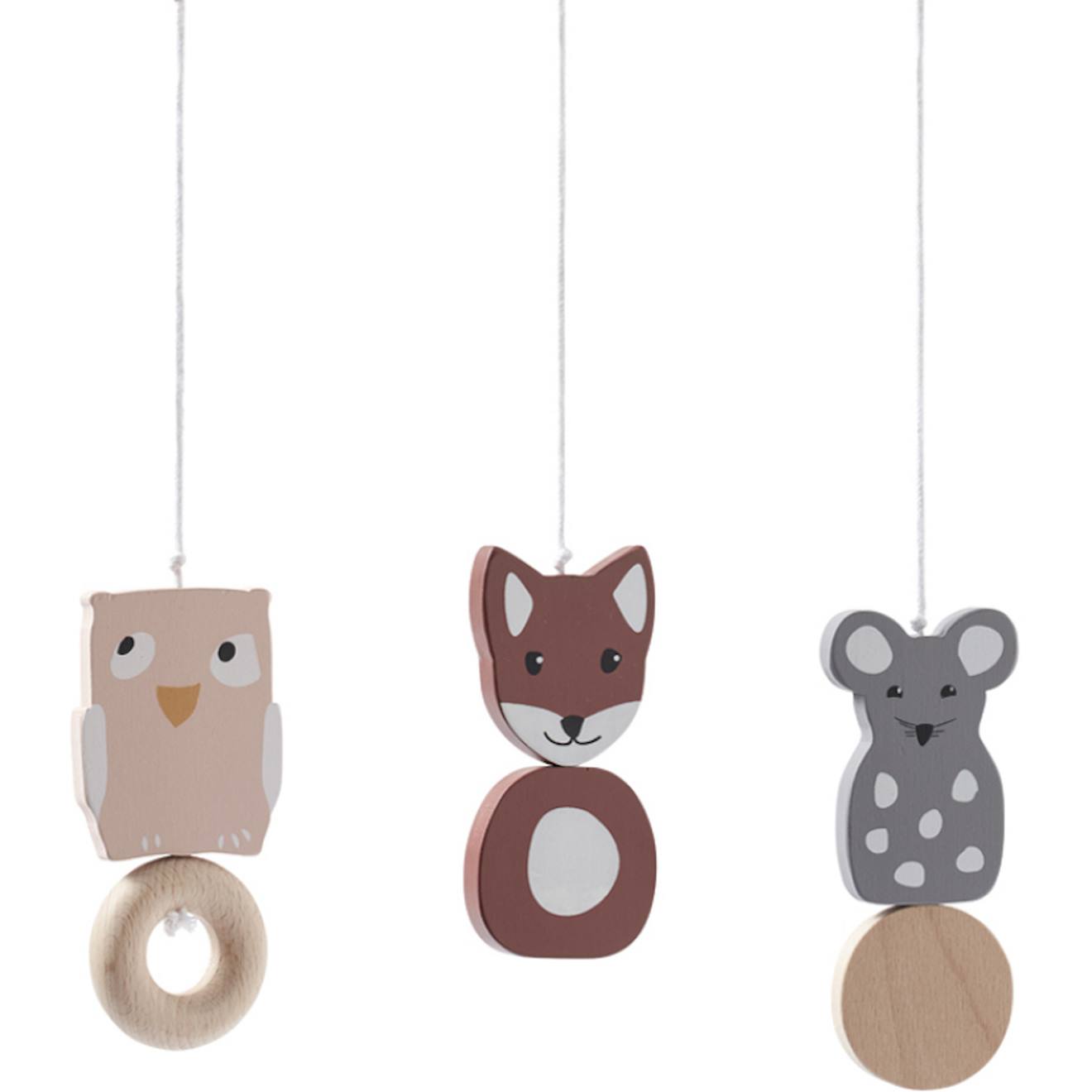 Jouets À Suspendre Pour Arche Marron, Rose, Gris