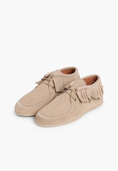Bottines enfant  à franges Beige+Bleu marine+Camel+Gris+Rose+Taupe 4 - vertbaudet enfant 
