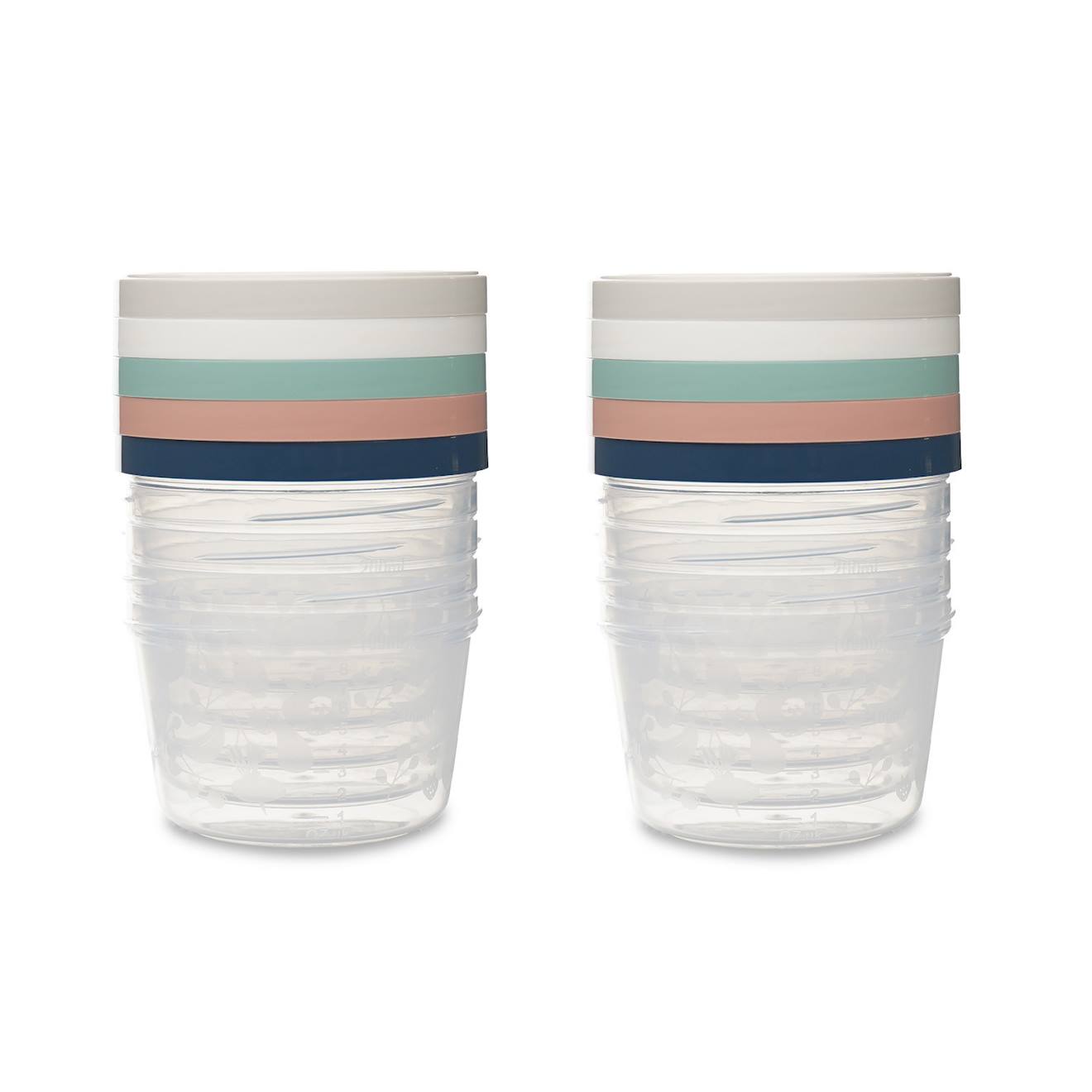 10 Boîtes De Conservation 250ml Transparent