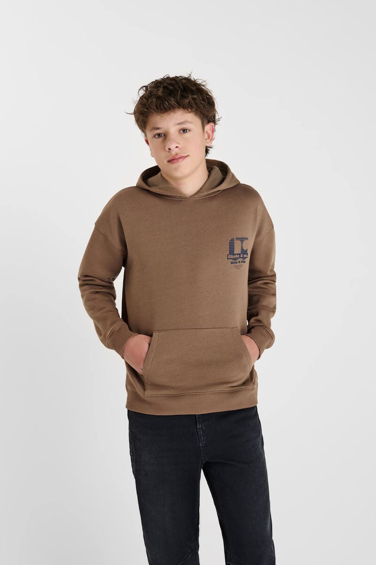 Sweat-shirt Capuche Defebo Brown