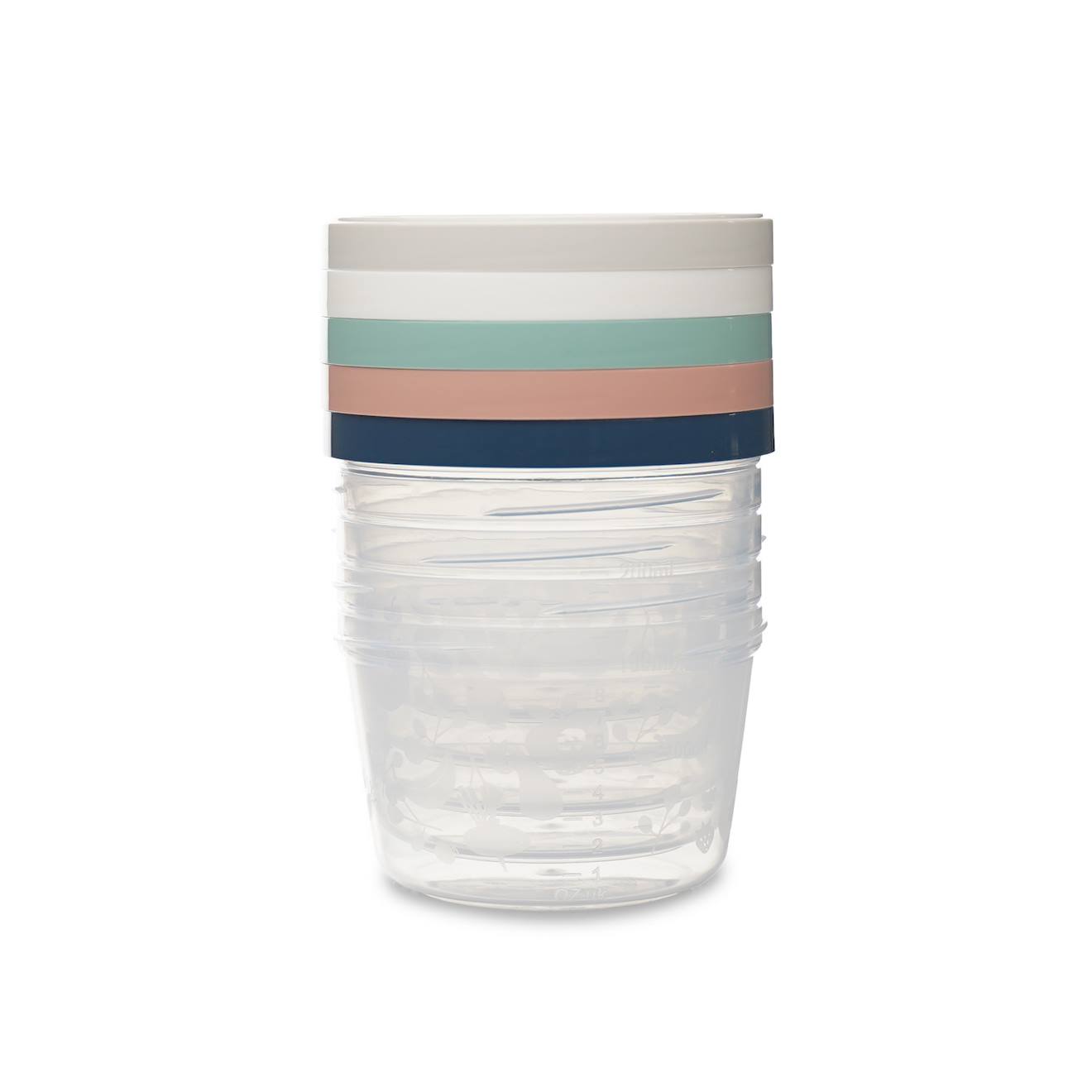 5 Boîtes De Conservation 250ml Transparent